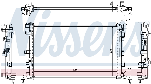 Radiator, racire motor 637602 NISSENS