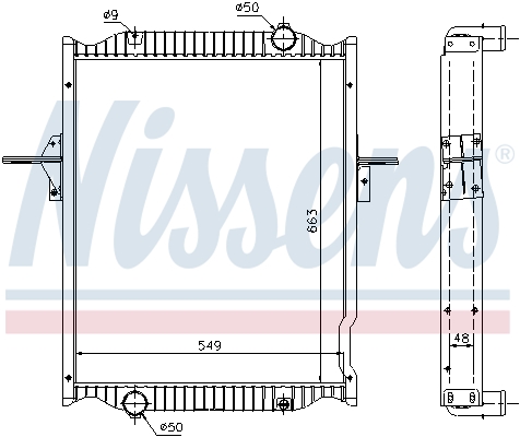 Radiator, racire motor 63781A NISSENS