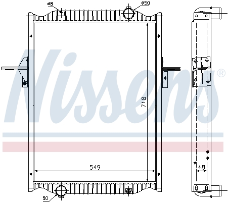 Radiator, racire motor 63782A NISSENS