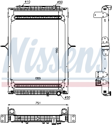 Radiator, racire motor 63785 NISSENS