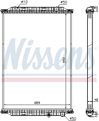 Radiator, racire motor 637850 NISSENS