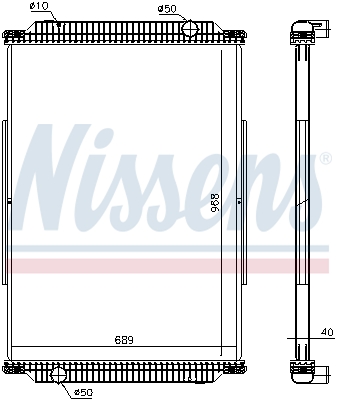 Radiator, racire motor 637870 NISSENS