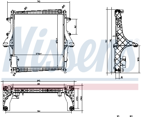 Radiator, racire motor 637875 NISSENS