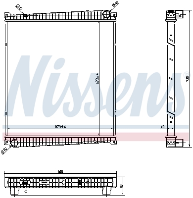 Radiator, racire motor 6378750 NISSENS