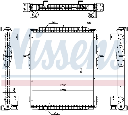 Radiator, racire motor 637878 NISSENS