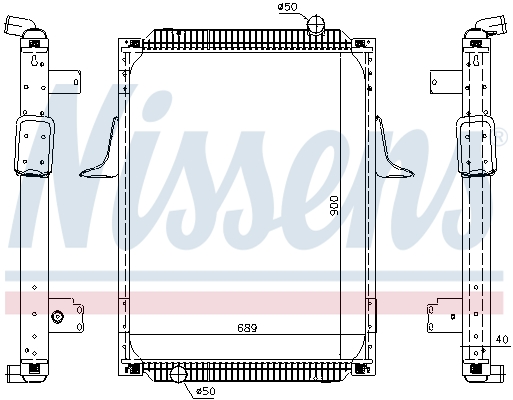 Radiator, racire motor 63788A NISSENS