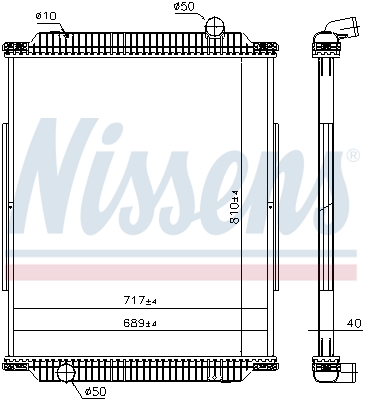 Radiator, racire motor 637890 NISSENS