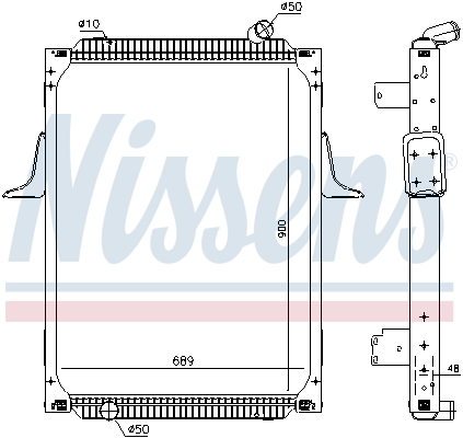 Radiator, racire motor 637892 NISSENS