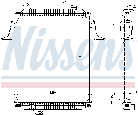 Radiator, racire motor 63789A NISSENS