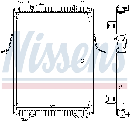 Radiator, racire motor 63821A NISSENS