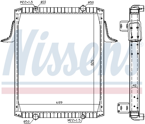 Radiator, racire motor 63822A NISSENS