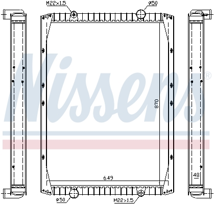 Radiator, racire motor 63845A NISSENS
