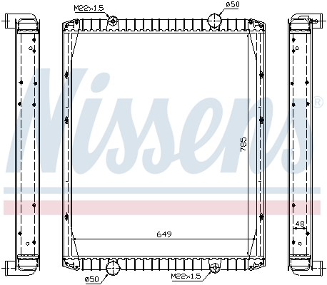 Radiator, racire motor 63846A NISSENS