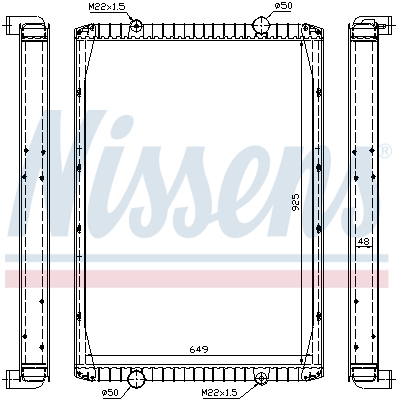 Radiator, racire motor 63847A NISSENS