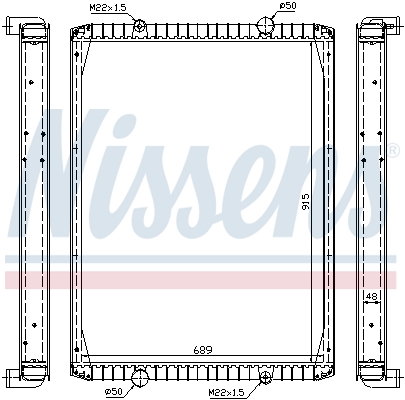 Radiator, racire motor 63848A NISSENS