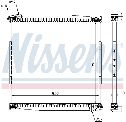 Radiator, racire motor 640690 NISSENS