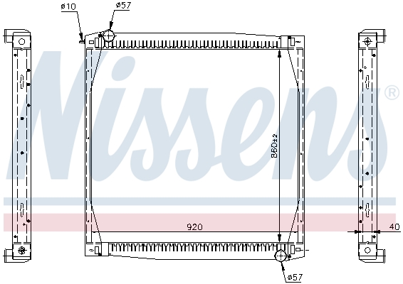 Radiator, racire motor 64069A NISSENS