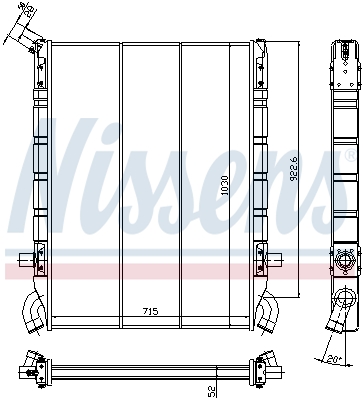Radiator, racire motor 64071 NISSENS