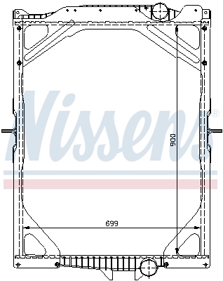 Radiator, racire motor 65463A NISSENS