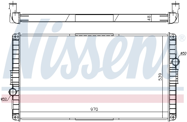 Radiator, racire motor 65468A NISSENS