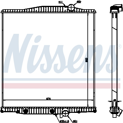 Radiator, racire motor 654720 NISSENS