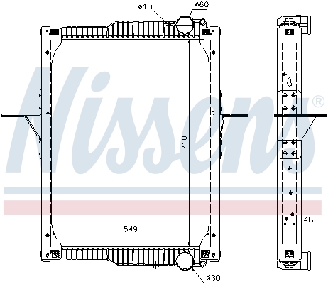 Radiator, racire motor 65475 NISSENS