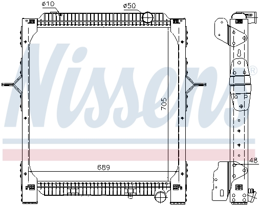 Radiator, racire motor 65476 NISSENS