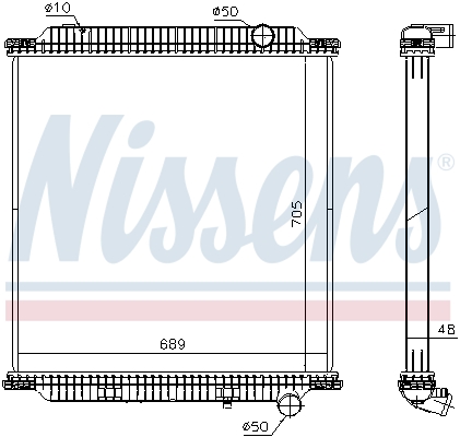 Radiator, racire motor 654760 NISSENS