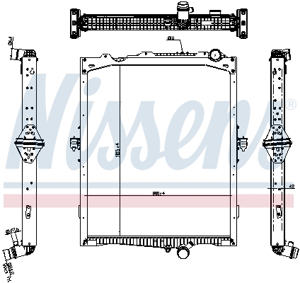 Radiator, racire motor 65479 NISSENS