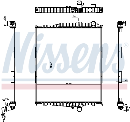 Radiator, racire motor 654790 NISSENS