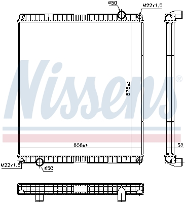 Radiator, racire motor 65483 NISSENS