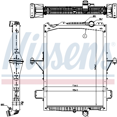 Radiator, racire motor 65624 NISSENS