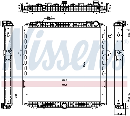 Radiator, racire motor 67175 NISSENS