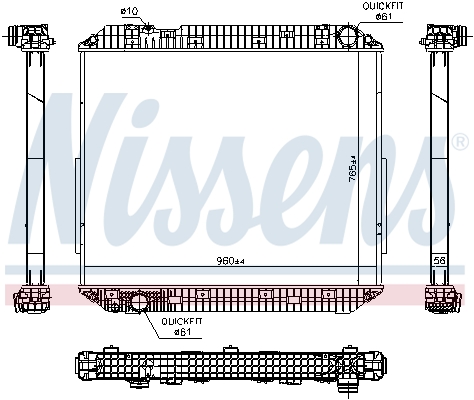 Radiator, racire motor 671780 NISSENS