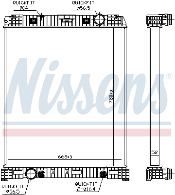 Radiator, racire motor 67179 NISSENS