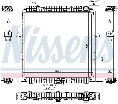 Radiator, racire motor 67191 NISSENS