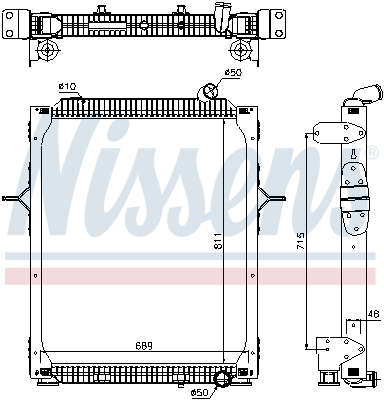 Radiator, racire motor 67206 NISSENS