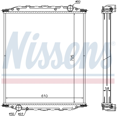 Radiator, racire motor 672200 NISSENS