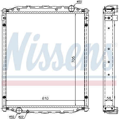 Radiator, racire motor 67220A NISSENS