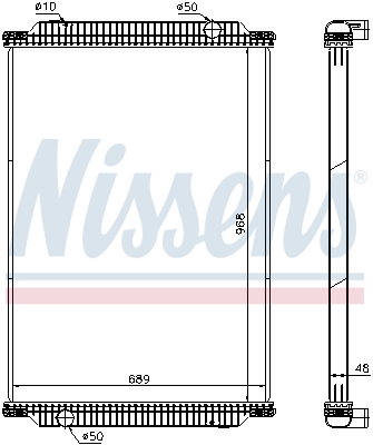Radiator, racire motor 672440 NISSENS