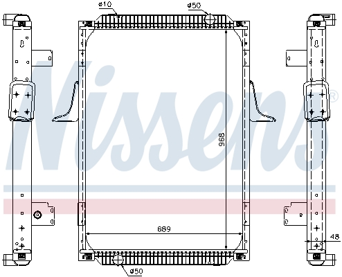 Radiator, racire motor 67244A NISSENS