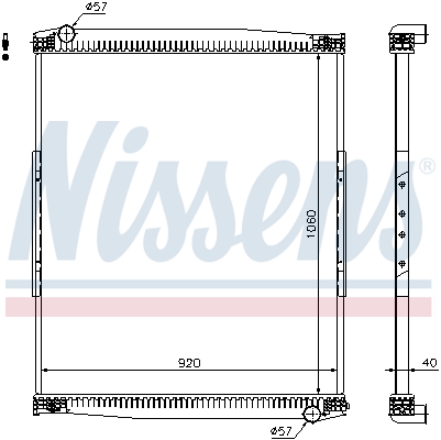 Radiator, racire motor 67258 NISSENS