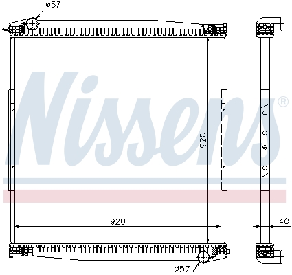 Radiator, racire motor 67282 NISSENS