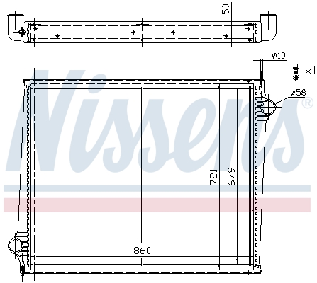 Radiator, racire motor 67288 NISSENS