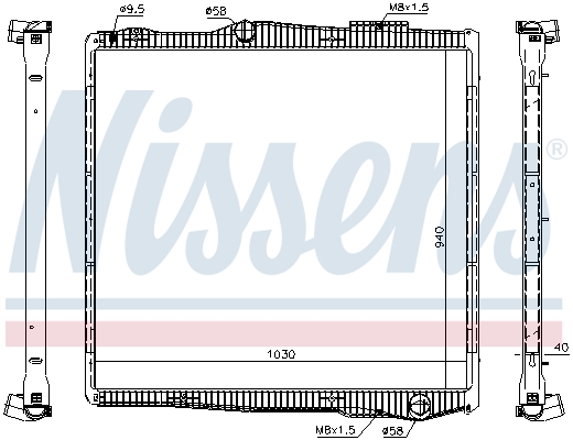 Radiator, racire motor 67290 NISSENS