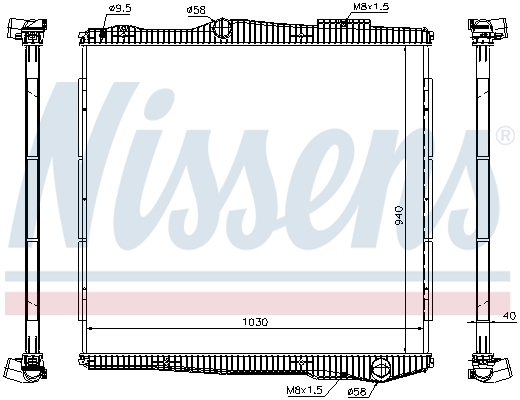 Radiator, racire motor 672900 NISSENS