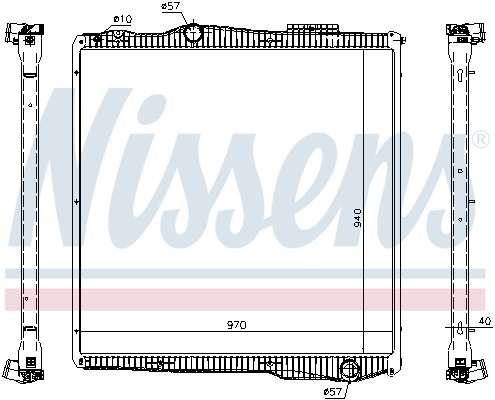 Radiator, racire motor 67291 NISSENS