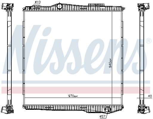 Radiator, racire motor 672910 NISSENS