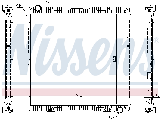 Radiator, racire motor 67292 NISSENS