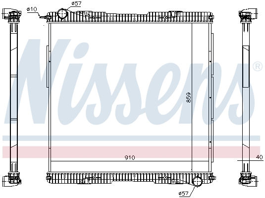 Radiator, racire motor 672920 NISSENS